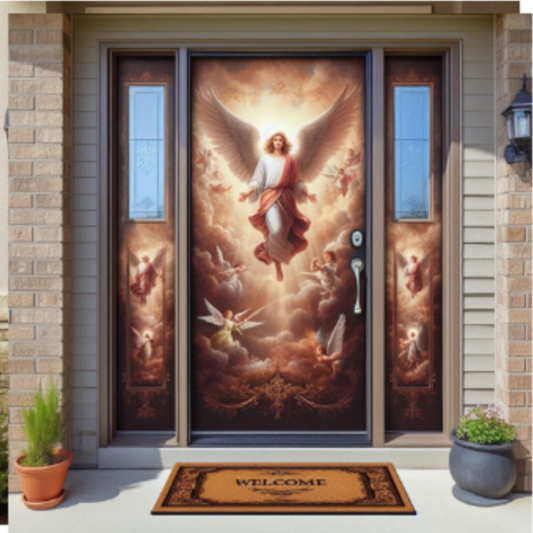 Angel Christmas Door Cover